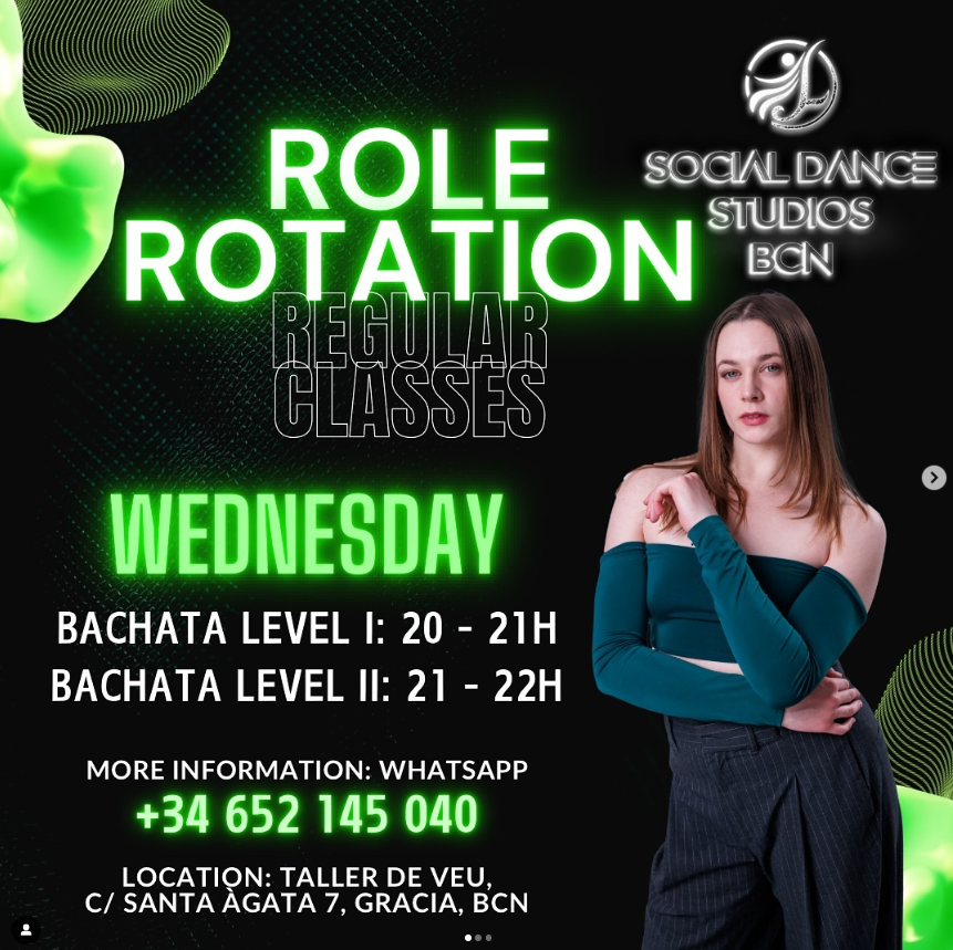 Rolerotation Bachata Classes in Barcelona