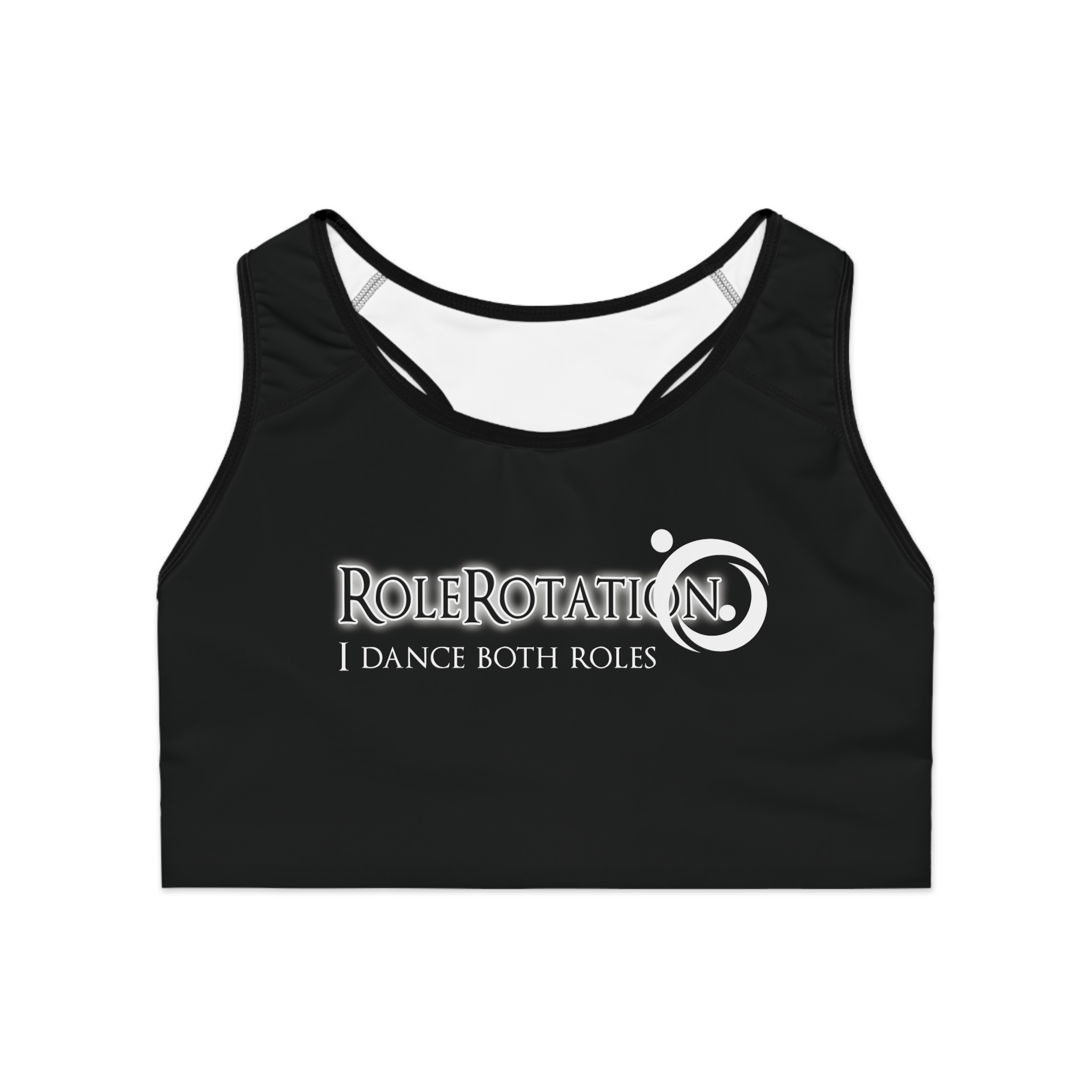 RoleRotation Dance Sports Bra - I Dance Both Roles, Activewear for Dance Enthusiasts