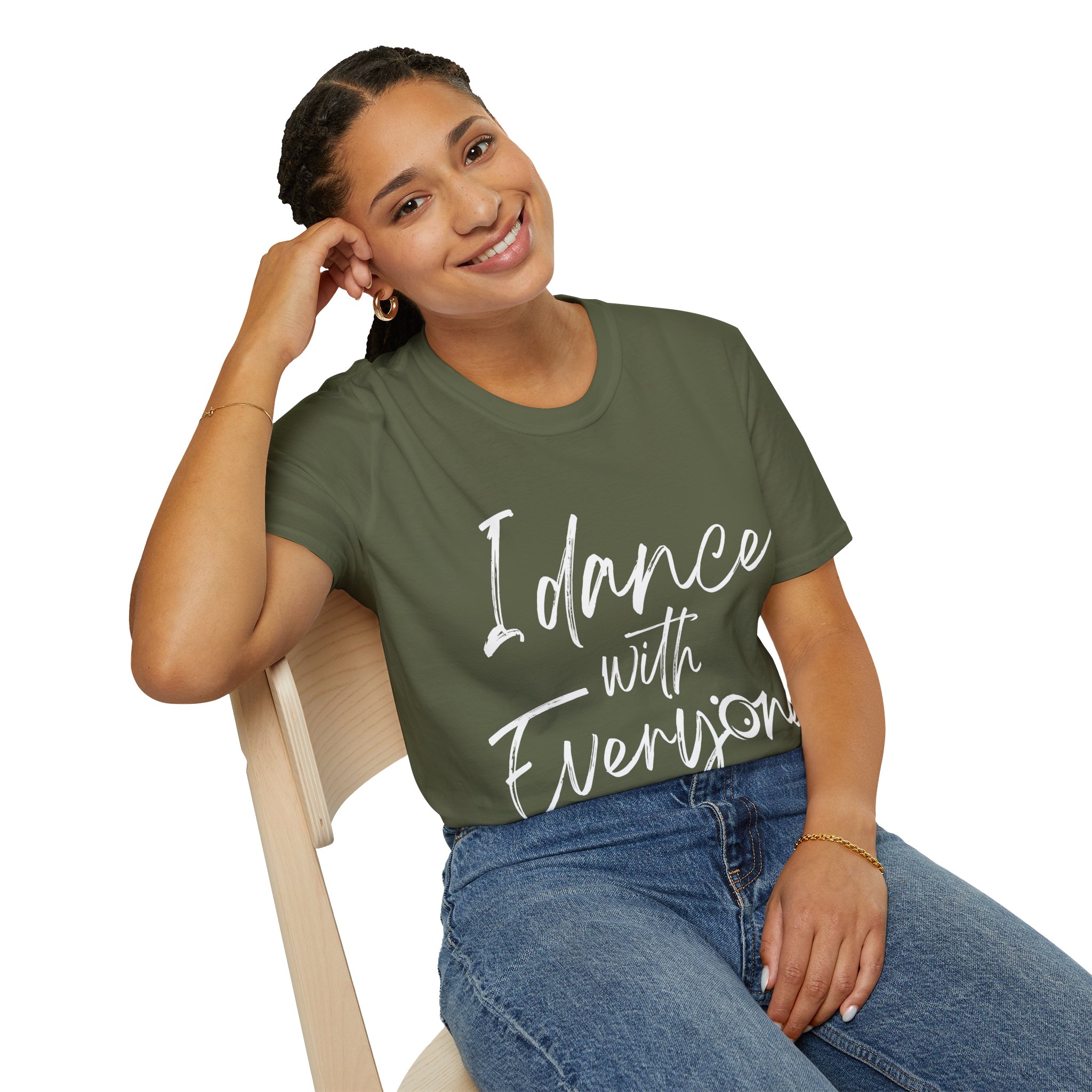 I Dance With EveryOne (front) - T-Shirt Unisex - Christine T-Shirt - Image 12