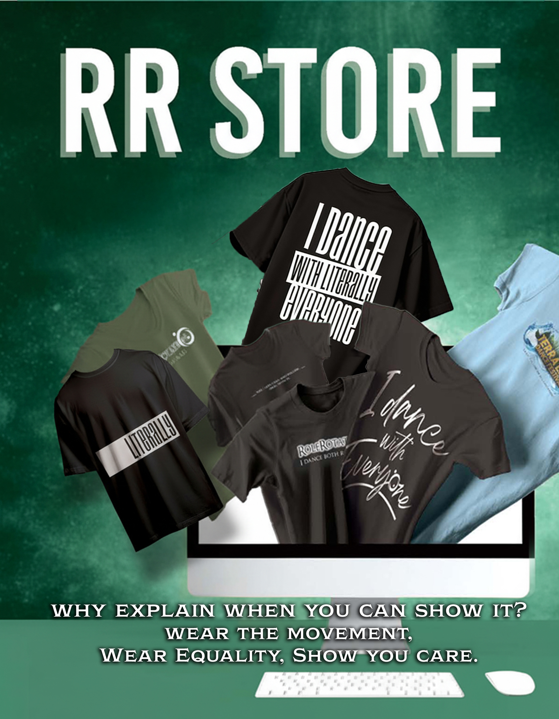 “dance t-shirt for social dancers” “inclusive dance apparel” “bachata dance shirt” “role rotation dance merch” “dance lifestyle accessories”